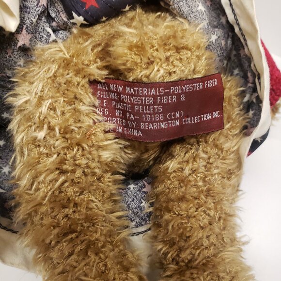 Bearington Bears Betsy & Ross USA Stars Stripes Patriotic Plush Tags #1078 - Picture 4 of 7